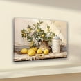thumbnail image 2 of Framed, an Antique Lemon Still Life Canvas Print, Decorative Art Style Framed Wall Art, Modern Retro Lemon Fruit Painting, Indoor Decoration Poster Suitable for Living Room, Bedroom, Kitchen, 2 of 9