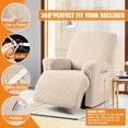 thumbnail image 3 of Recliner Chair Cover, 3-Pieces Stretch Recliner Covers for Recliner Chair Soft Reclining Chair Slipcover Furniture Protector for Dogs Cats-Style 3, 3 of 5