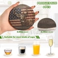 thumbnail image 3 of American Flag Deer 6 Pcs Drink Coasters with Holder Absorbent Coasters Woven Coasters for Drinks Table Desk Protection Home Decor, 3 of 7