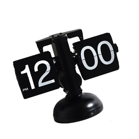 hejhncii Classical Mechanical Desk Clock Battery Power Digital Clocks with Internal Gear Operating