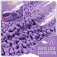 thumbnail image 4 of Alfombra de baño Yimobra, antideslizante, lavable, 60 x 43 cm, chenilla, color lavanda, 4 of 7