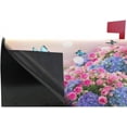 thumbnail image 4 of Vintage Elegant Blue Butterfly Garden Roses Flowers Spring Magnetic Mailbox Cover Oversized for Garden Yard Outdoor Decorations-25.5" x20.8, 4 of 5
