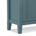 thumbnail image 2 of Simpli Home Amherst 32 inch Wide Transitional Low Storage Cabinet in French Blue, 2 of 10