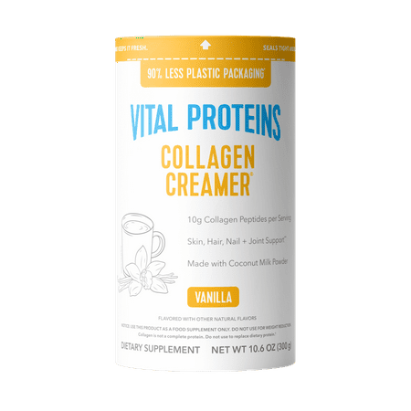 Vital Proteins Collagen Creamer made with Coconut Milk - 10g Collagen for Skin, Nail & Joint Support, Vanilla, 10.6 oz