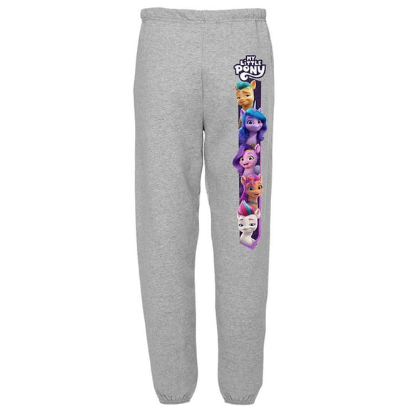 My Little Pony: Make Your Mark Friends Forever Unisex Jogger Sweatpants with Pockets for Men and Women, Athletic Heather, 2X-Large