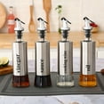 thumbnail image 2 of Reheyre Stainless Steel Seasoning Storage Bottle - Kitchen Salt Olive Oil Vinegar Sauce Container, 2 of 8