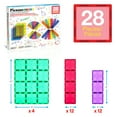 thumbnail image 3 of PicassoTiles 28PC Magnetic Tiles Set for Kids, Large STEM Construction Building Blocks, Educational Creative Learning Toy for Boys & Girls, 3 of 8