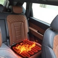 thumbnail image 4 of 12V Car Seat Warmer, Portable USB Heating Cushion Pad, 3 Heat Settings Heated Pad for Home Office(Black), 4 of 6