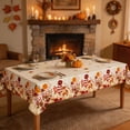 thumbnail image 6 of 2 Pcs Thanksgiving Floral Tablecloth, Fall Rectangle Disposable Plastic Table Cover for Long Table Party Home Halloween Decoration, Waterproof Autumn Table Decor, 54x108 Inches, 6 of 6