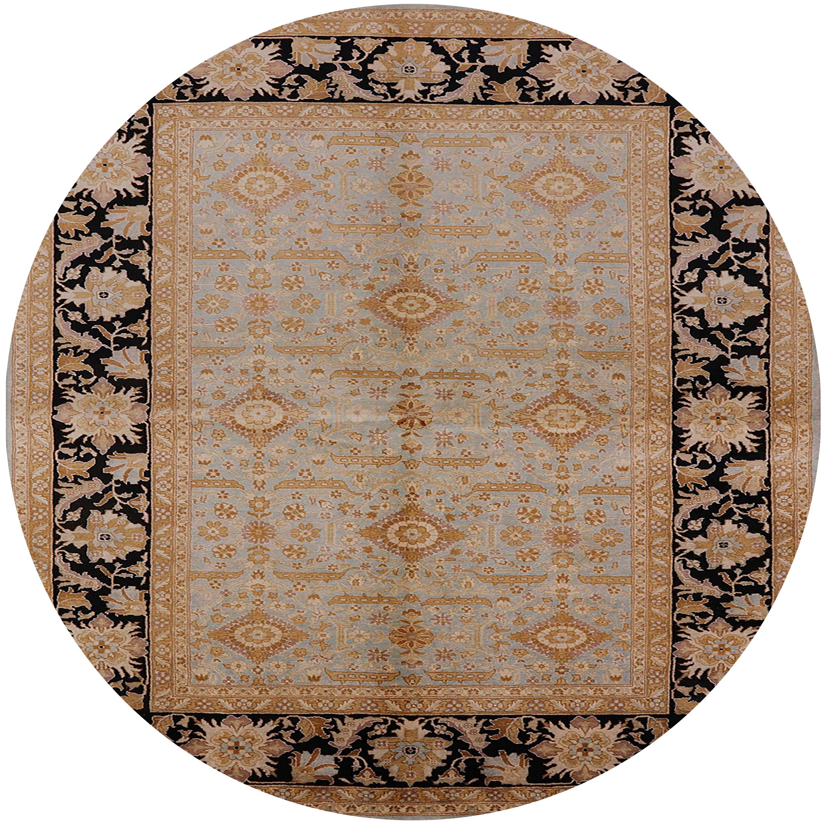 Round Rug Camel Ahgly Company Indoor Round Mid-Century Modern Camel Brown Oriental Area ...