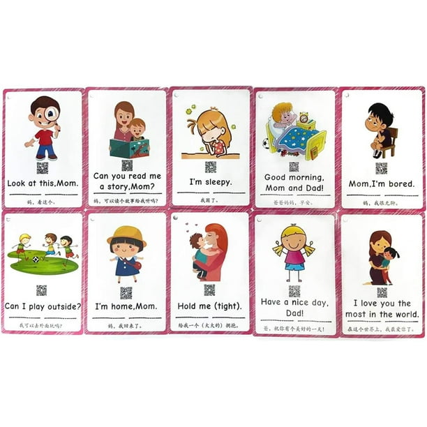Enfant Lecture de cartes d’éducation précoce Apprentissage de l’anglais  Machine Talking Flash Cards