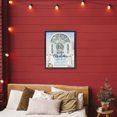 thumbnail image 2 of Stupell Industries Merry Christmas Blue Door Black Framed Floater Canvas Wall Art design by Jesse Keith, 31 x 25, 2 of 9