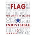 thumbnail image 2 of Marrott, Stephanie 15x18 White Modern Wood Framed Museum Art Print Titled - Pledge of Allegience I, 2 of 4