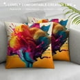 thumbnail image 3 of Creowell Colors Flying Object Square Pillow Cover Case for Sofa Bed Outdoor Decoration - 1PC 12x12in, 3 of 5