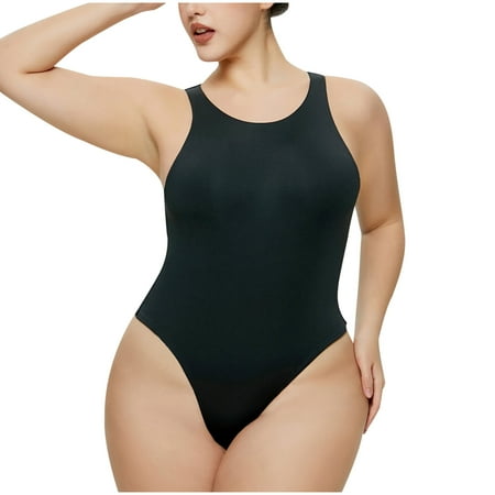 

DTBPRQ Women s Yoga Rompers Sexy One Piece Spaghetti Strap Tummy Control Padded Sports Bra JumpSuits