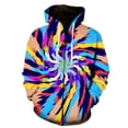 thumbnail image 1 of Sudadera con capucha y cremallera con estampado 3D de grafiti abstracto para hombre, mujer y niño, ropa de calle, jersey de manga larga, 1 of 6