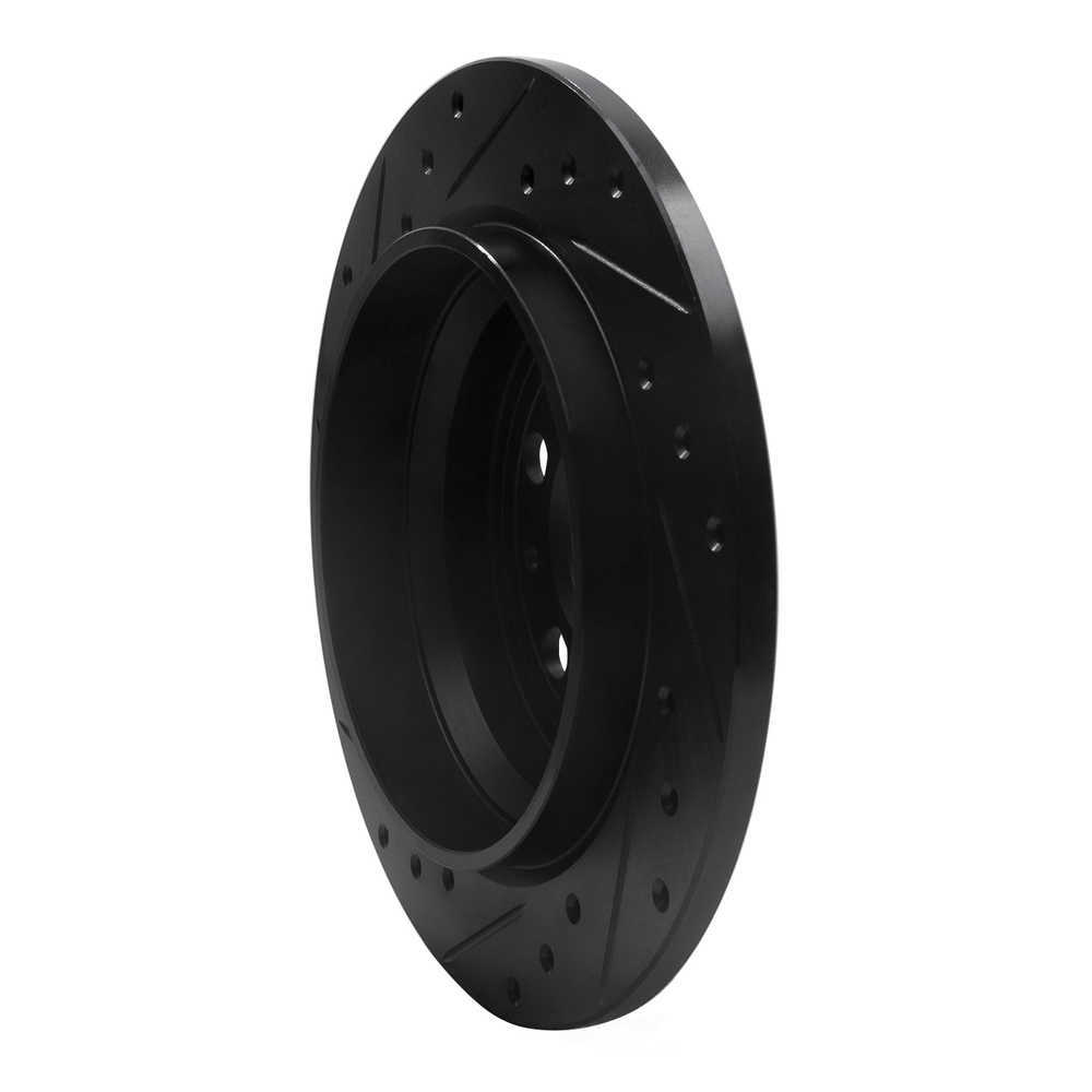 Dynamic Friction Company 633-27024R DFC Brake Rotor - Drilled And Slotted - Black