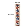 thumbnail image 3 of Giyblacko Clearance 4th Of July Table Runner America Flag Stripe Patriotic Table Runners Memorial Day Independence Day Vintage Kitchen Dining Home Party Decor, 3 of 6