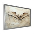 thumbnail image 5 of Designart "Minimalist Bat With Open Wings I" Animals Bat Picture Framed Wall Art Prints, 5 of 5