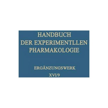Handbook of Experimental Pharmacology Infektionen I, Book 16, (Paperback)