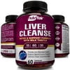 NutriFlair Liver Support Supplement with Milk Thistle Natural Detox Cleanse 60 Vegetable Capsules