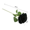 thumbnail image 5 of 1Pc Ornamental Artificial Rose Realistic Faux Silk Flower Reusable Fake Black Floral Decor for Indoor, 5 of 6