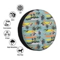 thumbnail image 4 of Salouo Hawaiian Style Print Spare Tire Cover 14-17 inch Spare Tire Protector Universal Tough Tire Wheel Cover for Trailer SUV and Truck-16 inch, 4 of 6
