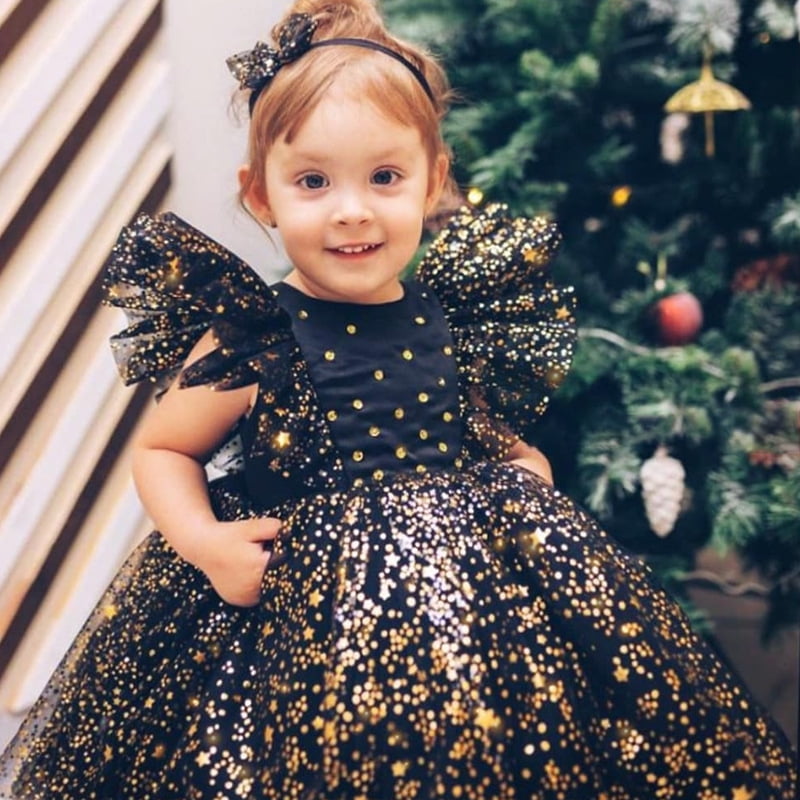 Baby girl dress 0 5Y princess dress dress baby baptism dress lace tutu net yarn tutu girl birthday party party dress girl dress Walmart