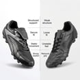 thumbnail image 5 of Vizari Youth Firm Ground Soccer Cleats – Comfortable, Durable Outdoor Soccer Shoes for Boys and Girls, Black, 1.5, 5 of 6