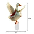 thumbnail image 5 of ZenCart Christmas Duck Garden Stake Flat Acrylic Yard Art Decoration Sign Waterproof Outdoor Christmas Stake for Pathway Backyard Lawn Holiday Decor, 5 of 8