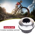 thumbnail image 1 of Timbre invisible para bicicleta MTB, cuerno para bicicleta, alarma de sonido, anillo para manillar (plata) Likrtyny paseo en bicicleta, 1 of 5