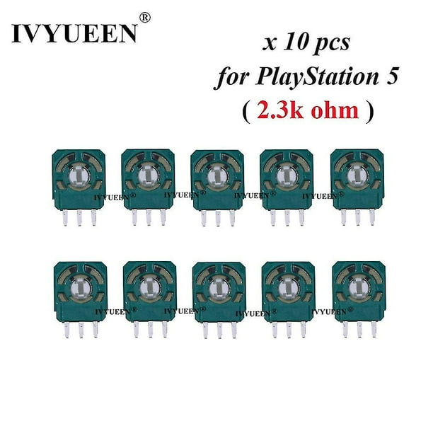 10 piezas para Playstation 5, mando de Ps5, joysticks 3D, eje de joystick, sensor analógico Botón de microinterruptor con módulo de 3 pines