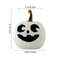 thumbnail image 6 of Light Up Jack O Lantern Resin Pumpkin Figurine 4 Colors Halloween Thanksgiving Tabletop Fall Harvest Decor Statue, 6 of 6
