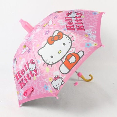 Paraguas impermeable de Hello Kitty Kawaii para niños, sombrilla automática de princesa de dibujos animados japoneses, Sanrio, estudiante
