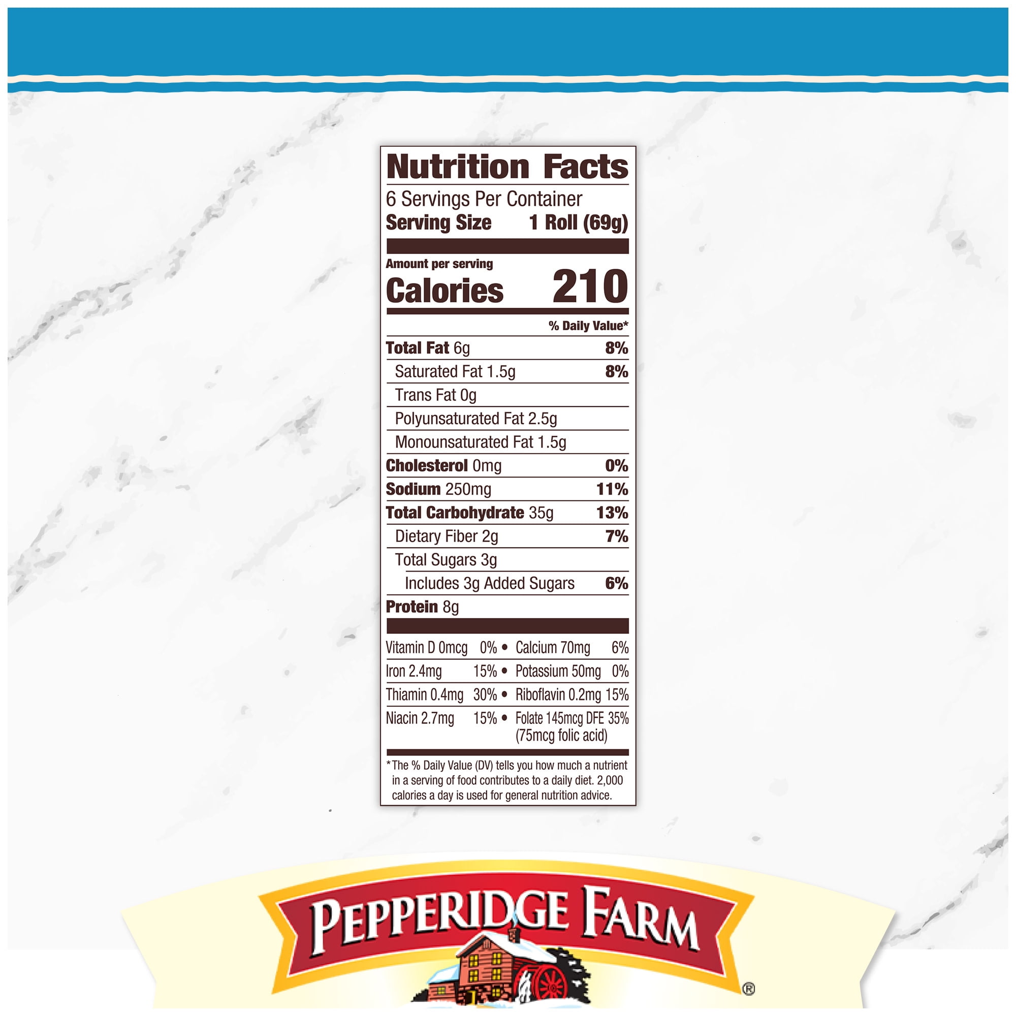 Pepperidge Farm Bakery Classics Soft White with Sesame Seeds Hoagie Rolls, 6-Pack Bag