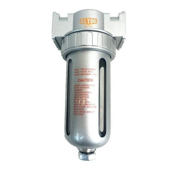 1/4" NPT Mid Flow Compressed Air In Line Filter Desiccant Dryer Moisture Water Separator