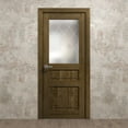 thumbnail image 3 of Interior Solid French Door 18 x 80 inches | Ego 5011 Marble Oak | Single Regular Panel Frame Handle | Bathroom Bedroom Modern Doors, 3 of 5