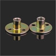 thumbnail image 3 of PinesC Iron Plate nut,Round t nut,Iron Plate Nut Furniture Nut Counter Lock Three Hole Locking Nut Disc Nut M8 M10 2Pieces (Size : M8 2PCS)(M6 2PCS) One Color M6 2PCS, 3 of 5