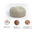 thumbnail image 5 of Big Puff Luuna XL Sillón Puff Grande Chenille Resistente Tipo Bean Bag Color Salt Para Sala, 5 of 5