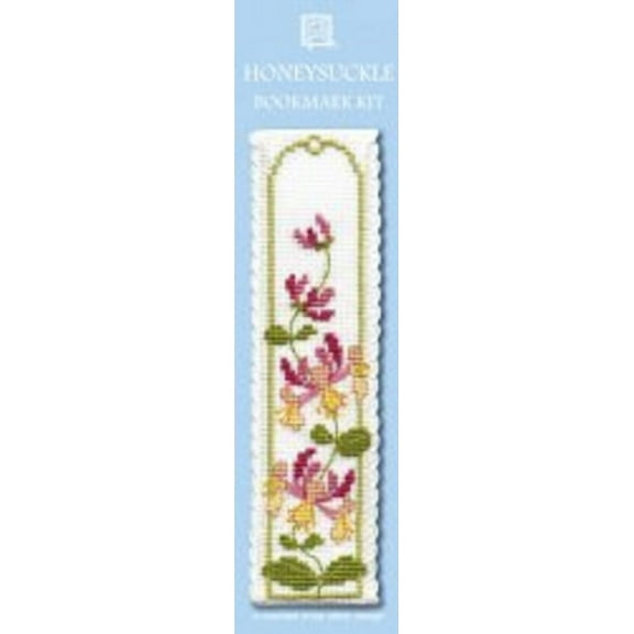 Textile Heritage Honeysuckle Counted Cross Stitch Bookmark Kit