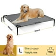 thumbnail image 3 of Reyox Cooling Elevated Dog Bed for Large Dogs, Breathable Mesh, Washable Chew Proof, Black, 36 x 32 x 6.5 in, 3 of 10