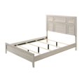 thumbnail image 6 of 6Pc Off-White Architectural Paneling 6Pc Queen Size Bed Master Bedroom Set, 6 of 7