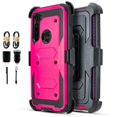 thumbnail image 1 of Value Pack ! for Moto G Stylus 2020 XT2043 Heavy Duty case Phone Case 360° Cover Screen Protector Clip Kickstand Holster Hybrid Shock Bumper (Pink), 1 of 4