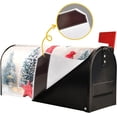 thumbnail image 4 of Christmas Tree Gnomes Mailbox Cover Magnetic Standard Size Winter Mailbox Covers Letter Post Box Cover Wrap Decoration Welcome Home Garden Outdoor 21" Lx 18" W, 4 of 6