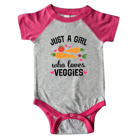 

Inktastic Just A Girl Who Loves Veggies Gift Baby Girl Bodysuit