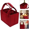 thumbnail image 1 of 2 uds Porte-bouteille De Vin Sac,sac Bouteille En Feutre,sac Vin 6 Bouteilles, Sac De Rangement En Feutre Pour Bouteille De Vin Avec Sparations A, 1 of 5