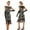 Black, variant on Up to 65% off!Summer Fashion Dresses for Women 2024 Plus Size 1920 Vintage Sequin Dress, Studded Tassel Dress, High-end Banquet Round Neck Small Dress, Round Neck Dress, Short Sleeved Round Neck Dress