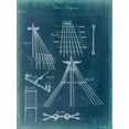thumbnail image 2 of Vision Studio 12x14 White Modern Wood Framed Museum Art Print Titled - Nautical Detail Blueprint II, 2 of 4