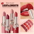 thumbnail image 3 of Moisturizing Lipstick, Matte Lipstick, Long Lasting Waterproof Non Stick Cup Lipstick, Highly Pigmented Smooth Texture Lightweight Hydrating Lipstick Suitable for All Seasons, 3 of 5