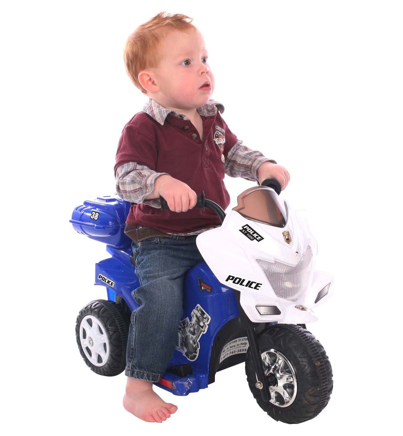 Kid Motorz Lil' Patrol 6-Volt Battery-Powered Ride-On Motorcycle